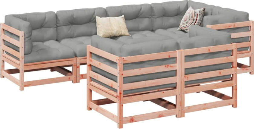 Hagesofasett 7 deler heltre douglasgran