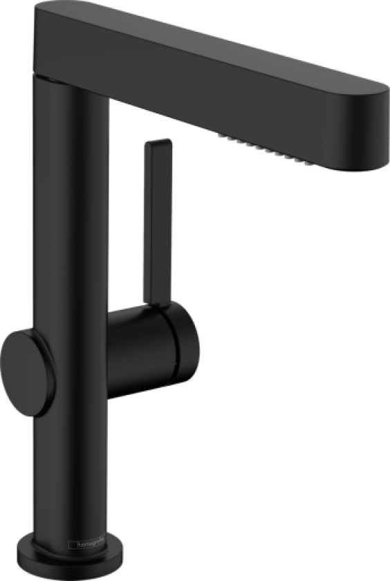 Finoris 230 servantbatteri, uttrekkbar tut, matt sort