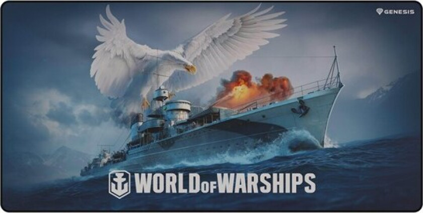 Natec Genesis Carbon 500 WOWS - Tastatur og musepute - maxi - WOWS BLYSKAWICA - World of Warships, multifarge
