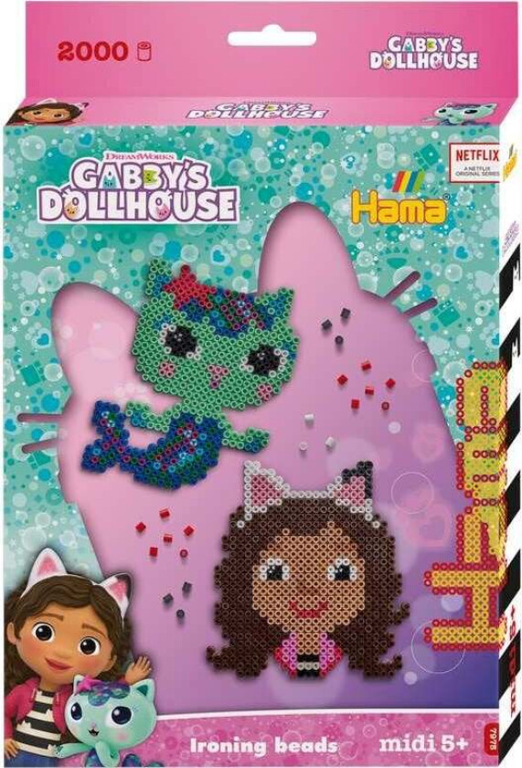 Midi Perlesett 2000 Perlser - Gabby'S Dollhouse
