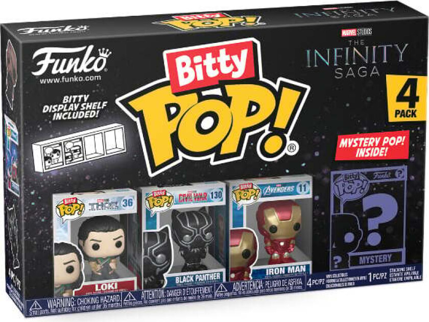 - MARVEL BITTY POP! MARVEL THE INFINITY SAGA 4-PACK SERIES 4 - Figur