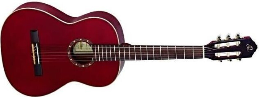 Ortega R121-7/8wr Klassisk Gitar 7/8 Gloss Wine Red