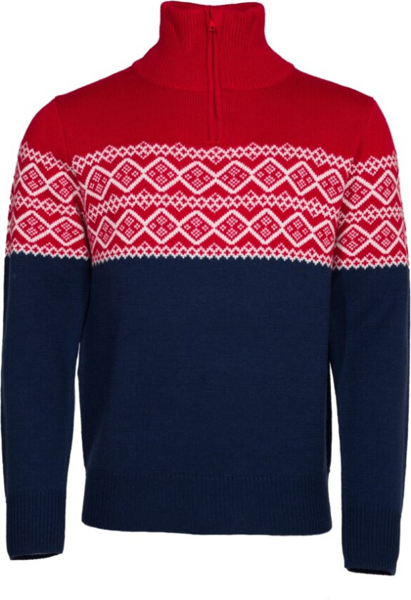 Hardanger Half Zip ullgenser XL