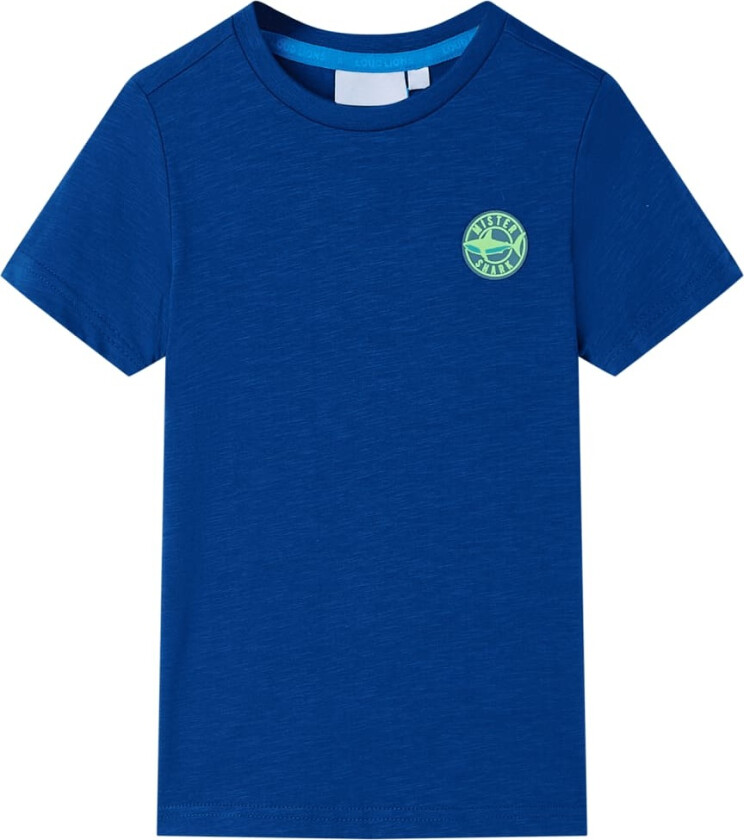 T-skjorte for barn mørkeblå 140