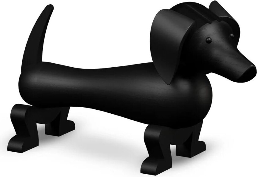 Kay Bojesen hund 18,5 cm Mørkbeiset eik