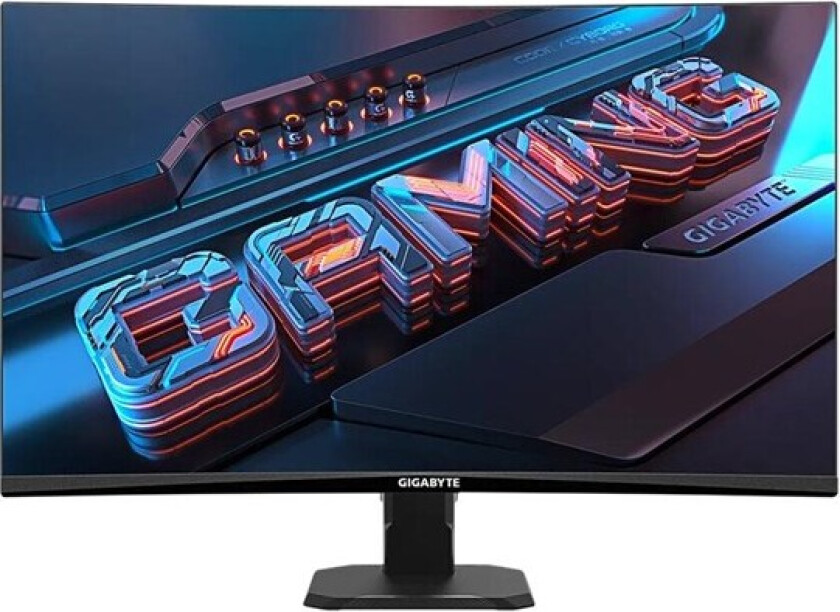 27" GIGABYTE GS27FC - LED monitor - curved - Full HD (1080p) - 27" - HDR - 1 ms - Skjerm