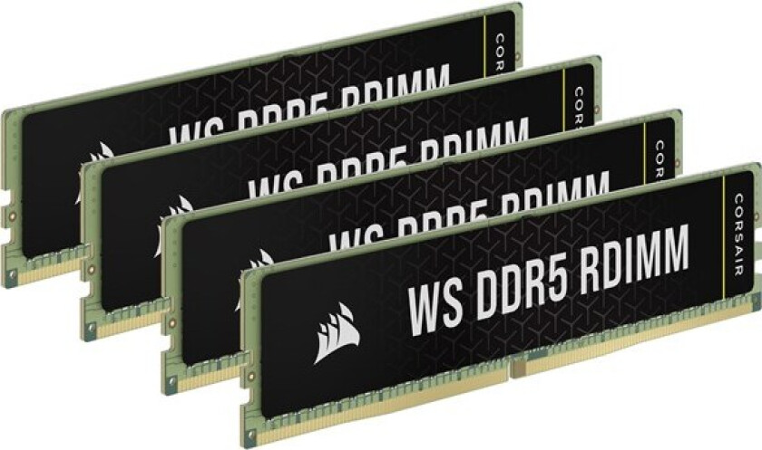 Bilde av WS DDR5-5600 - 128GB - CL40 - Quad Channel (4 stk) - AMD EXPO - Grønn