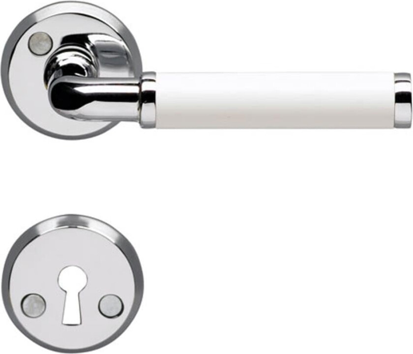 Dørvrider A384 Innv Hvit/krom