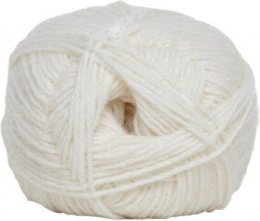 Sock 4 Garn 1000 Hvit