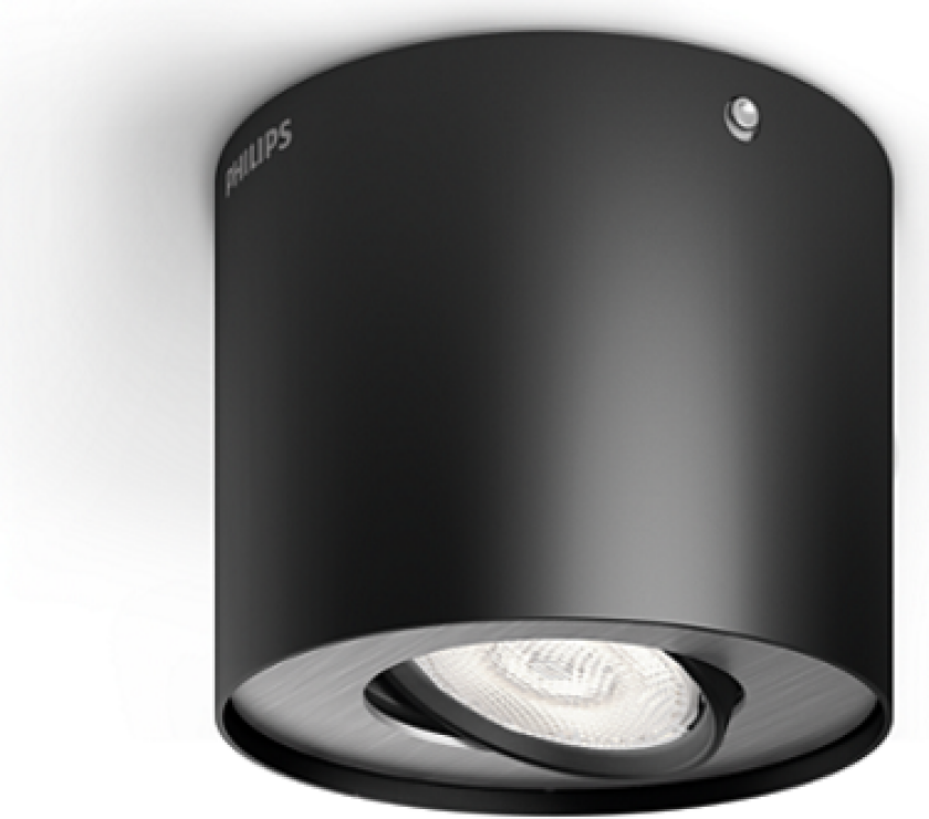 myLiving Phase single LED spot, Svart