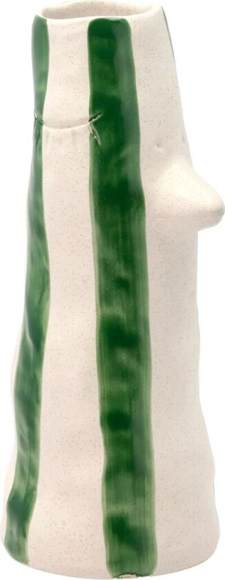 Styles vase med nebb og øyevipper 26 cm Green