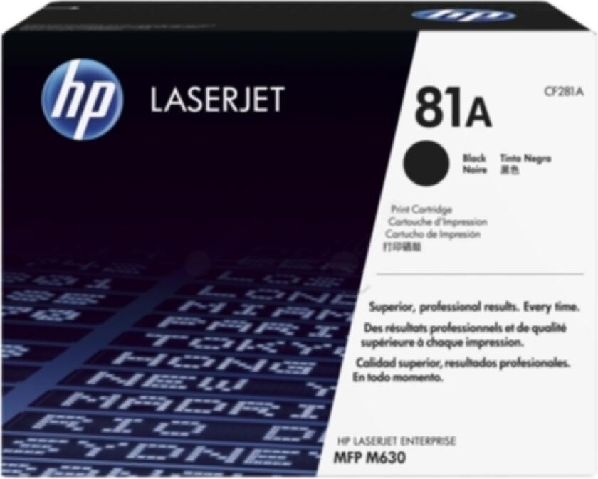 Hp Toner Svart 81a 10.5k - Cf281a