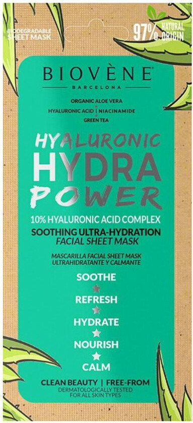 Biovène Hyaluronic Hydra Power Ultra-Hydration Organic Aloe Vera
