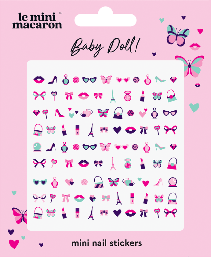 Mini Nail Stickers Baby Doll