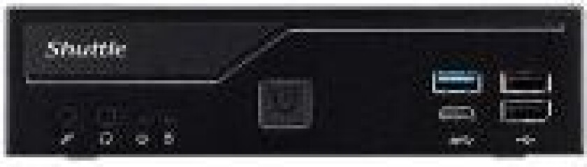 XPC slim DH610 - Barebone - Slim-PC - LGA1700 sokkel - Intel H610 - uten CPU - RAM 0 GB - GigE, 2.5 GigE - sort