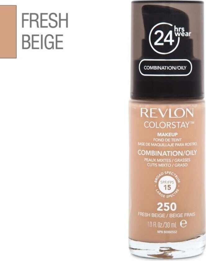 Colorstay Foundation Combination/Oily - 250 Fresh Beige 30 ml