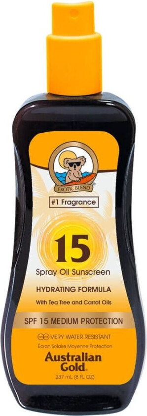 SprayOil Sunscreen Carrot Oil Formula SPF 15 237 ml