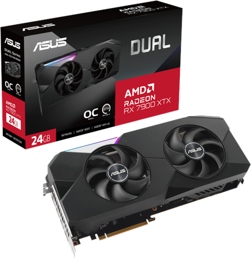 Radeon RX 7900 XTX DUAL OC - 24GB GDDR6 RAM - Grafikkort