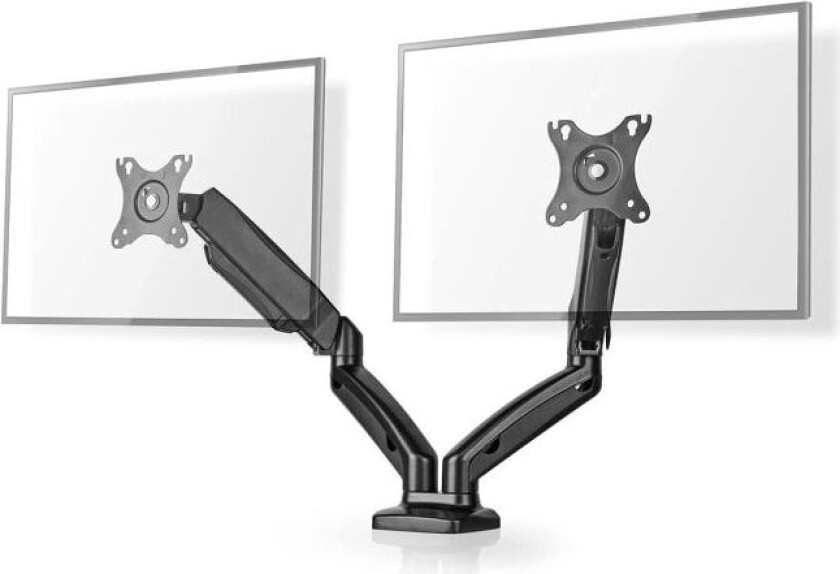Bilde av Nedis Desk Monitor Mount   Gassfjær   2 Skjermer   15 - 32 "   75x75 / 100x100   Full Motion