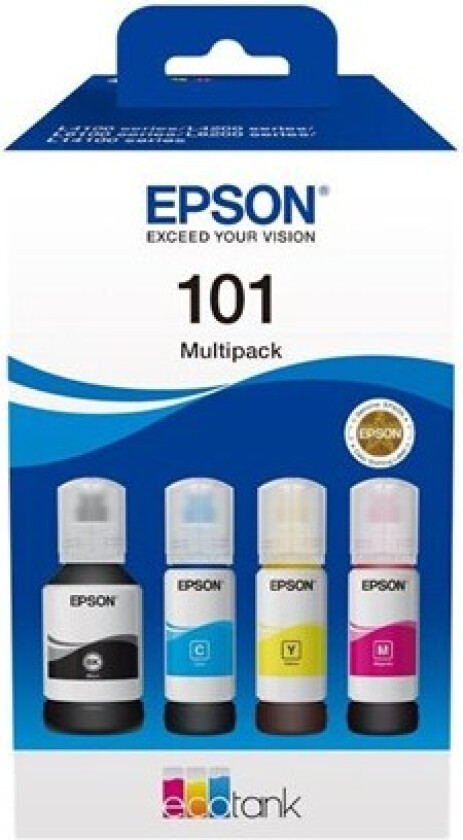 101 Multipack - 4-pack - black yellow cyan magenta - original - ink tank - Blekkpatron Blå