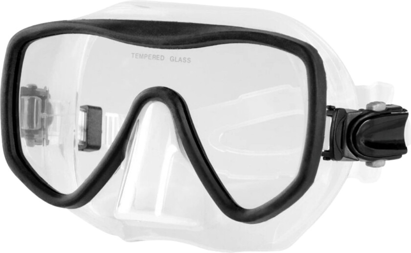 Diving Mask (Silicone) - 20, dykkermaske, unisex sort