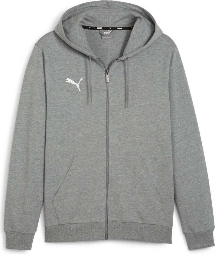 teamGOAL Casuals Hooded Jacket, hettejakke, herre Grey Heather-White