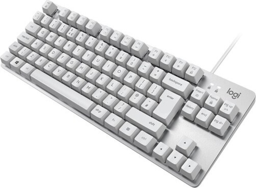 K835 Tkl Mechanical Keyboard Silver/white Kablet Nordisk Tastatur