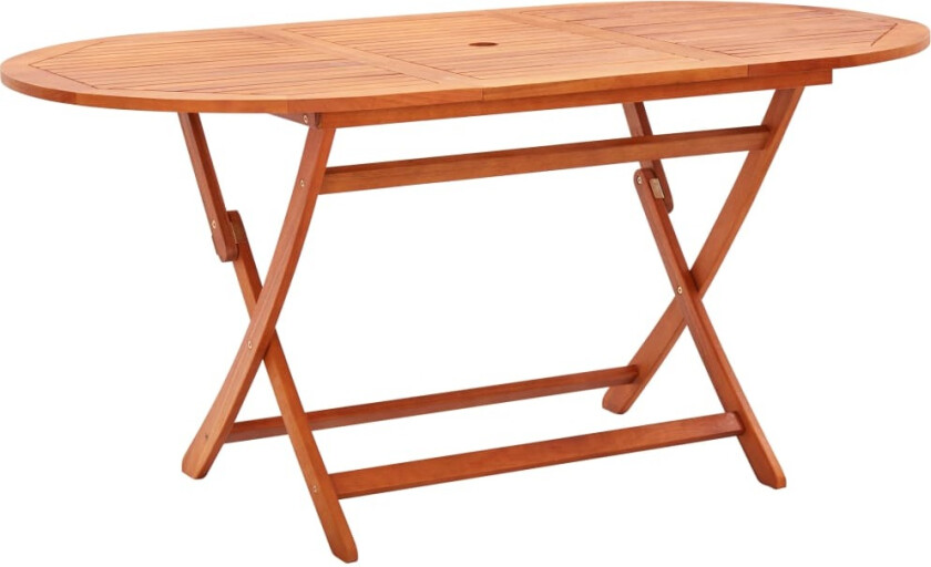 Sammenleggbart hagebord 160x85x74 cm heltre eukalyptus