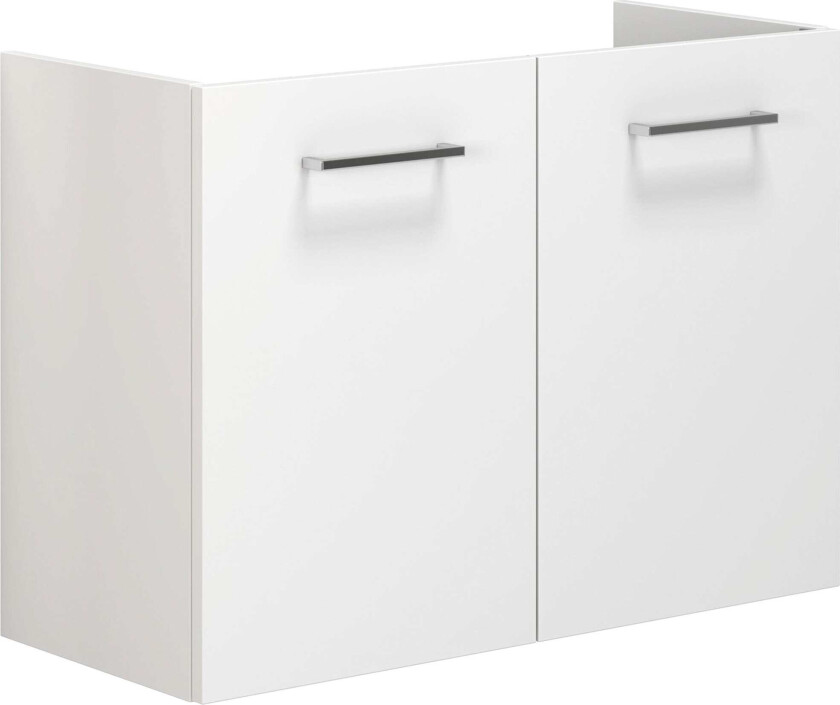 Mido+ Servantskap Slim m/Dører - Hvit Matt