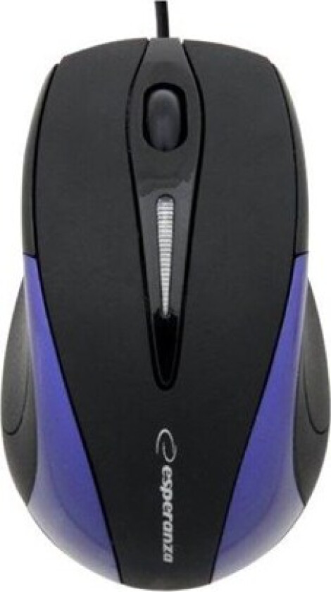 EM102B - Mus - Optisk - 3 knapper - Blå