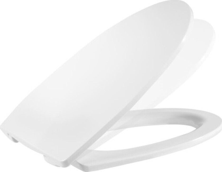 Spire toalettsete, soft close, avtagbar, hvit