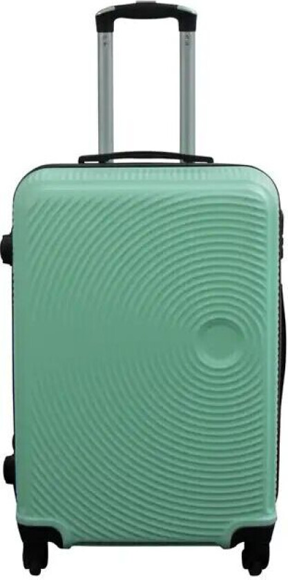 Koffert - Cirkel Pastel grønn - Medium størrelse - Hard case koffert