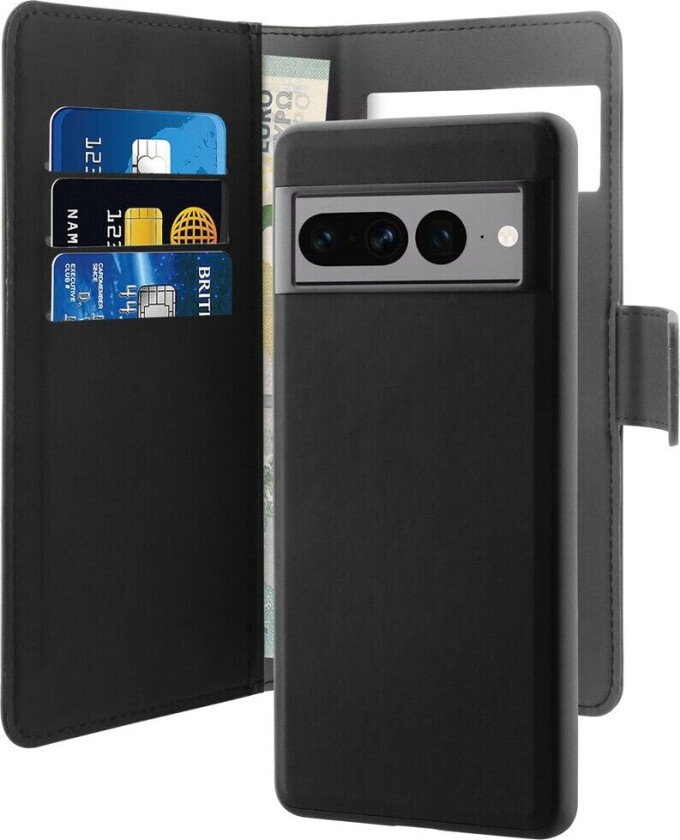 Google Pixel 7 Pro Detachable 2-in-1 EcoLeather Wallet Flipdeksel - Svart