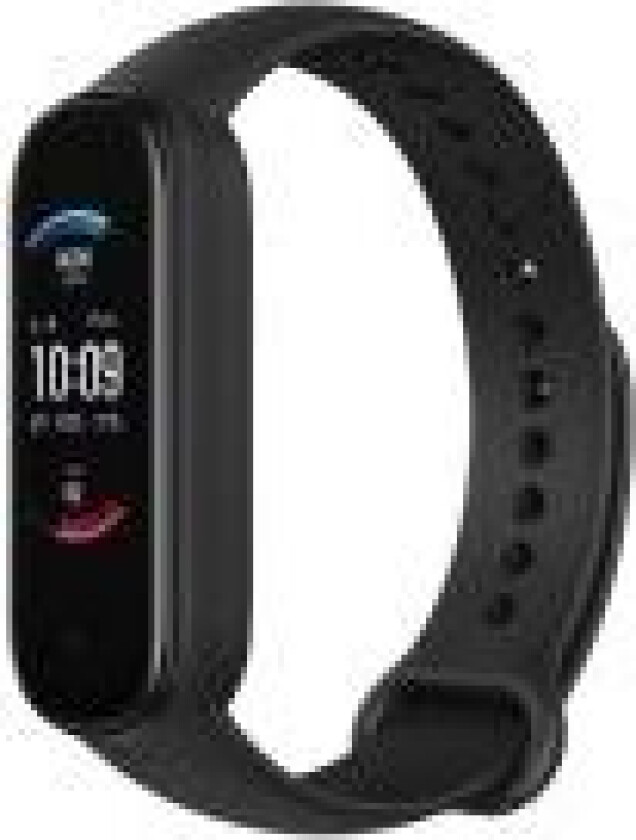 Amazfit Band 5 - Midnattsvart - aktivitetssporer med stropp - TPU - midnattsvart - håndleddstørrelse: 162-235 mm - display 1.1 - Bluetooth - 24 g