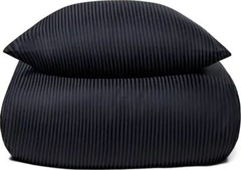 Sengetøy - 100 % egyptisk bomull - 200x200 cm - Mørkeblått - Jacquard vevd sengesett fra By Borg