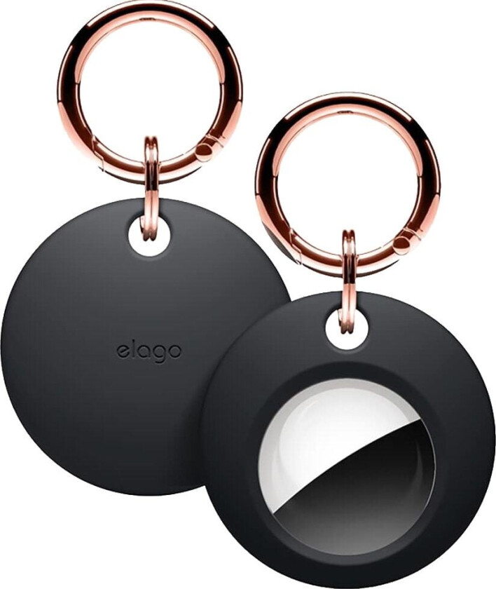Elago AirTag Basic Silikondeksel m. Nøkkelring Elago - Svart
