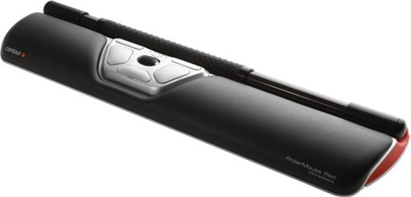 Rollermouse Red Wireless Trådløs 2,800dpi Sentral Pekeenhet Svart