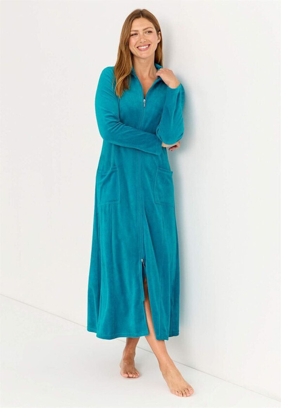 Lang morgenkåpe i velour Wilma 42/44