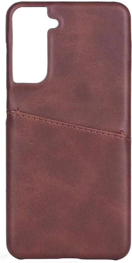 Samsung Galaxy S21 Collection PU Skinndeksel m. Kortlomme - Brun