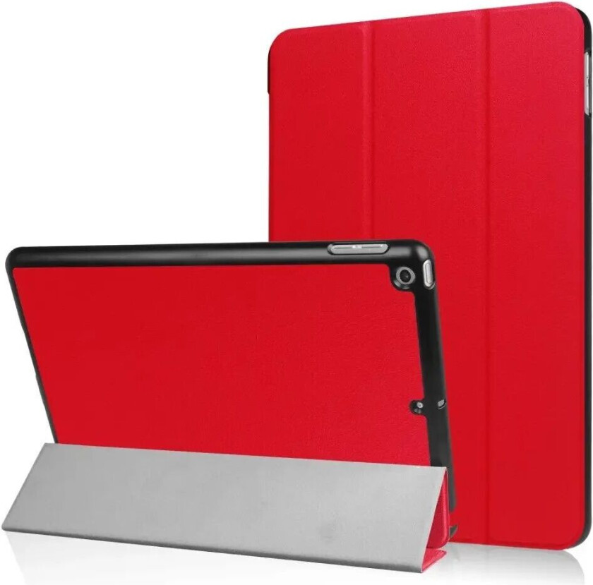Apple iPad 9.7 2017/2018 Smart Deksel m. Stativ - Rød