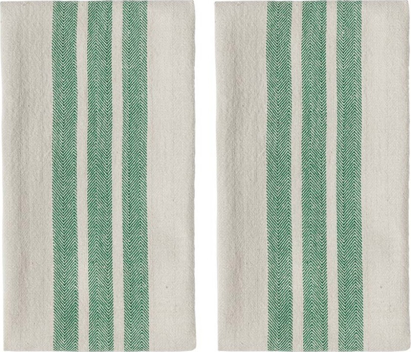 OYOY LIVING - Linu Tea Towel - Pack of 2 - Green (L301245)