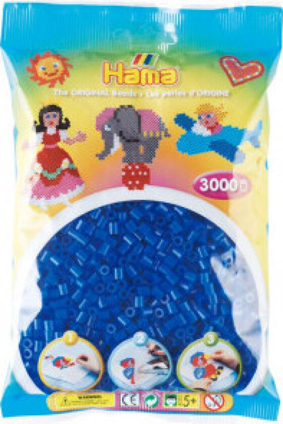 Midi Beads 3000 pcs Neon Blue