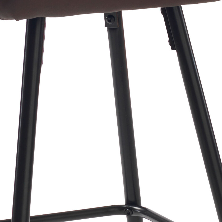 barstol , counterstol PU kunstlær brun.