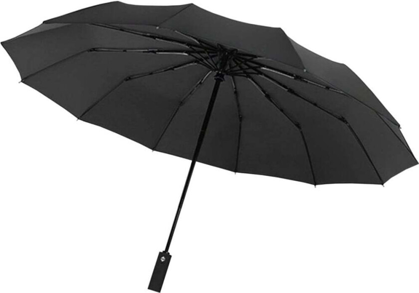 Paraply, Kompakt - 105 cm - Svart