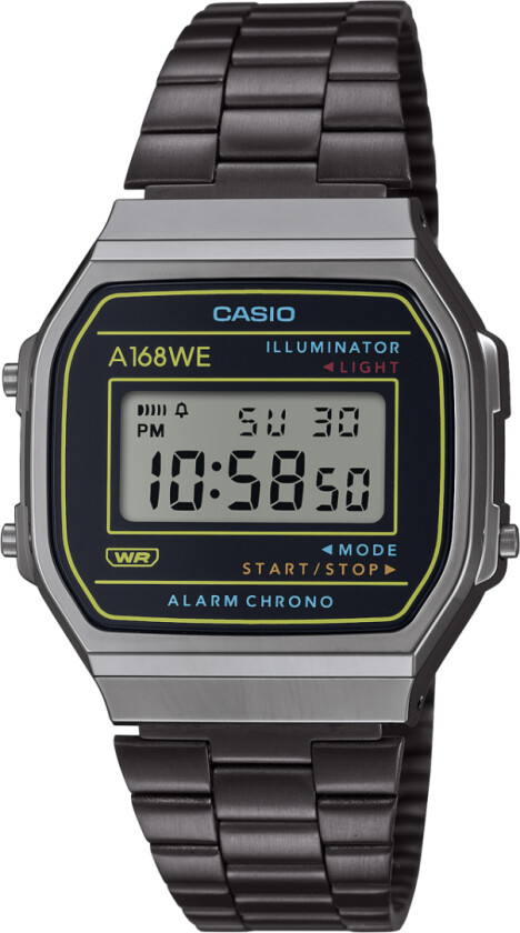 Vintage A168WEHB-1AEF - Digital - Sort - Unisex - Rustfritt stål - ledd m/pin - Akryl