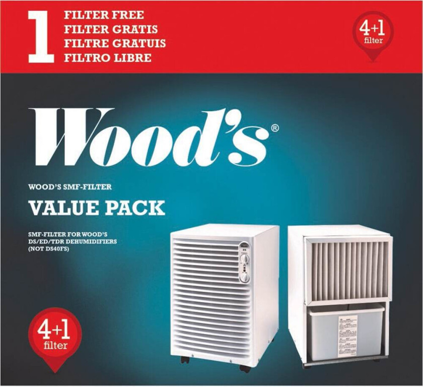 Bilde av Woods 5-pack - Antimuggfilter til SW/LD/DCS-maskiner