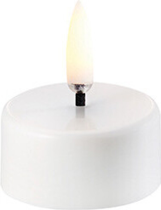 Lighting - Telys w/Battery 3,9x2,1cm White Plain Lighting
