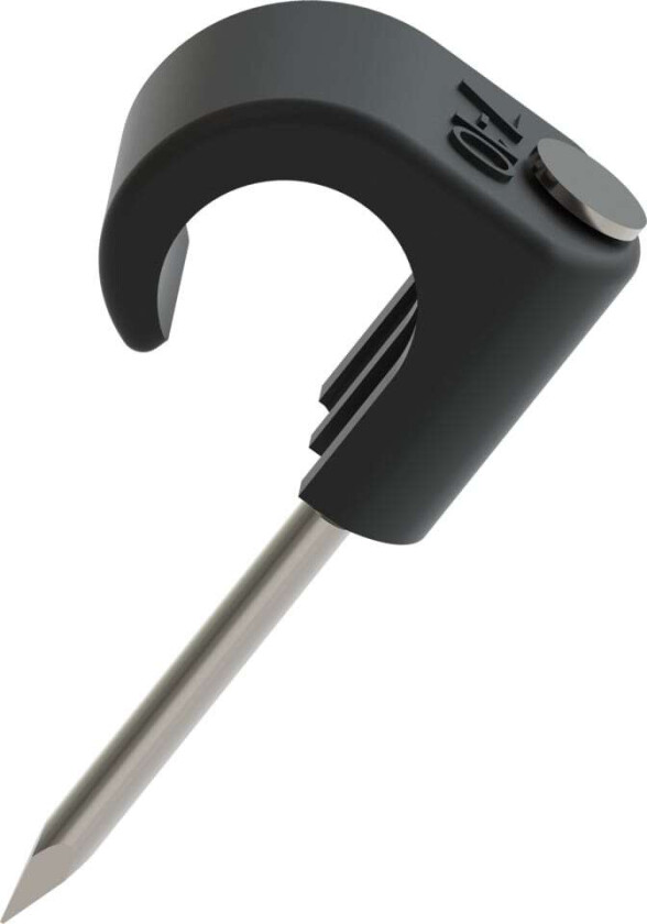 Namron klips 7-10mm sort SF 25mm stift 100 stk