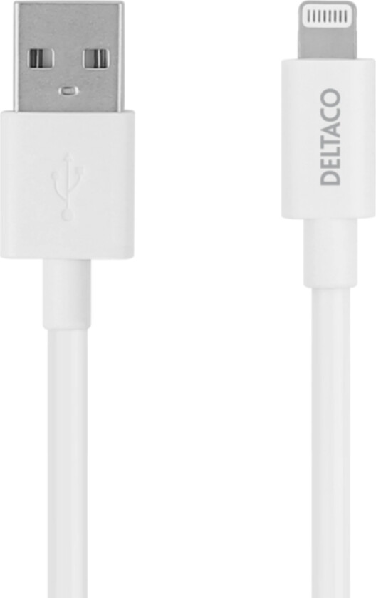 Bilde av Usb-A Til Lightning Mfi - Ladekabel 0.5m - Hvit