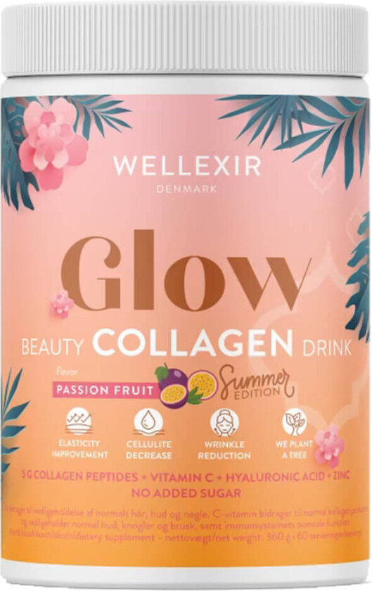 Wellexir Glow Collagen Passion Fruit Limited Edition 360 g